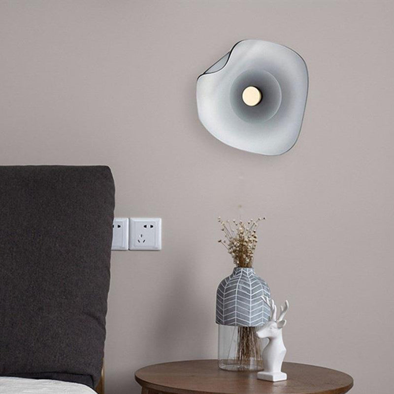 Arisha Wandleuchte, 2 FarbenInnen Schlaf/Wohnzimmer Metall/Glas