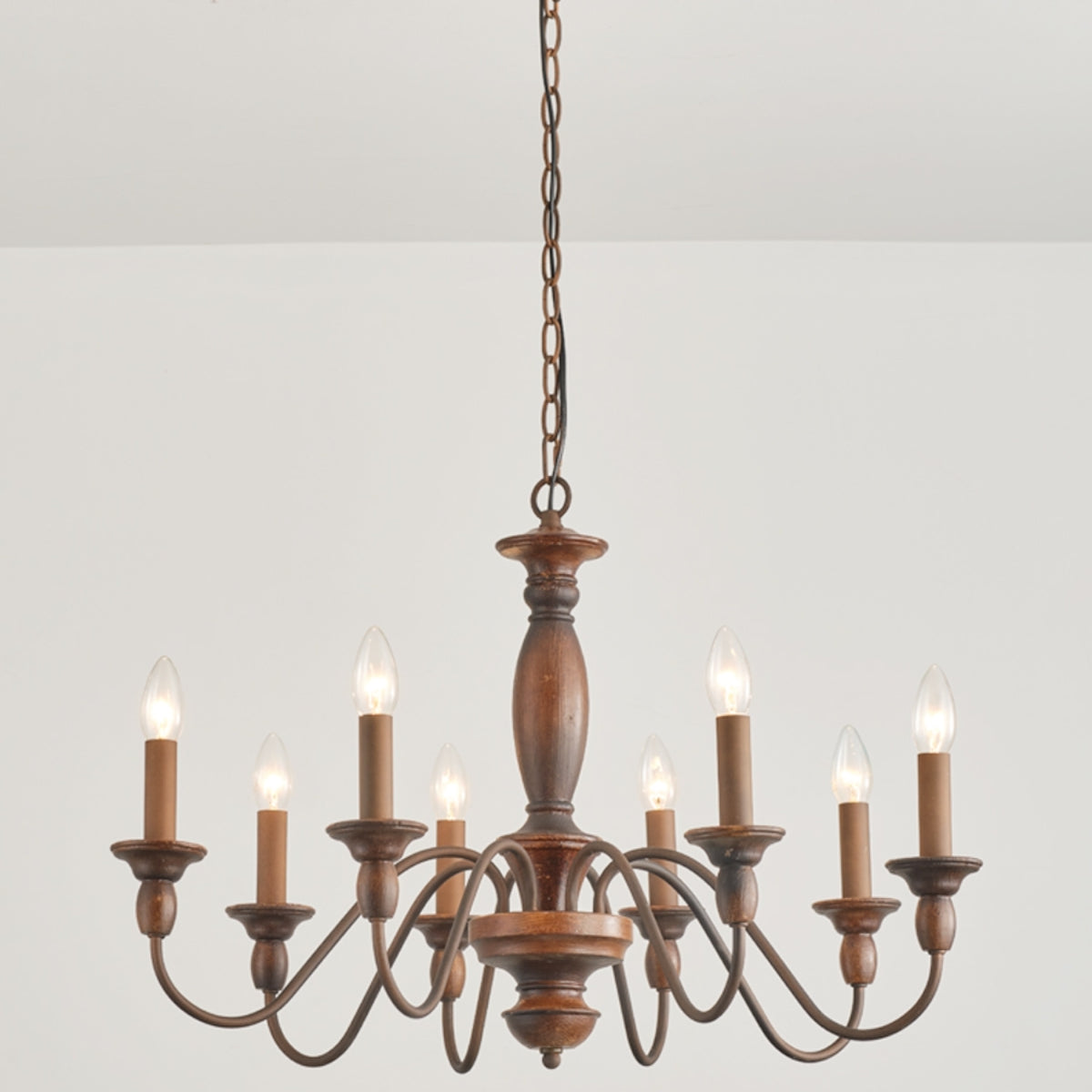 Silva Industrial Design LED Pendelleuchte Innen aus Holz&Metall