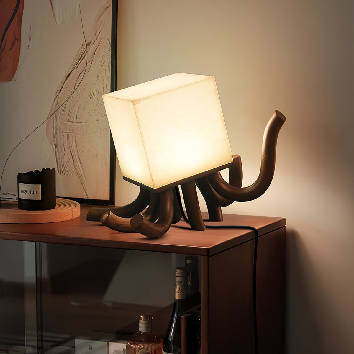 Dravk Tentacle Alabaster Tischleuchte
