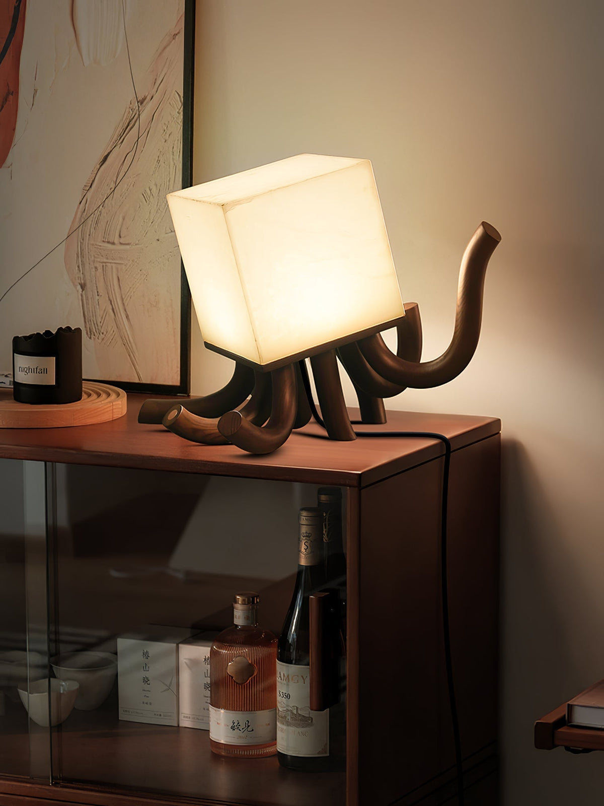 Dravk Tentacle Alabaster Tischleuchte