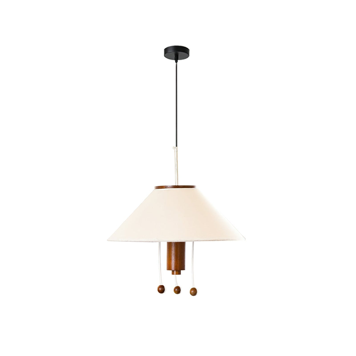 Zathee Pendelleuchte aus Holz und Stoff im nordischen Stil Classic Art