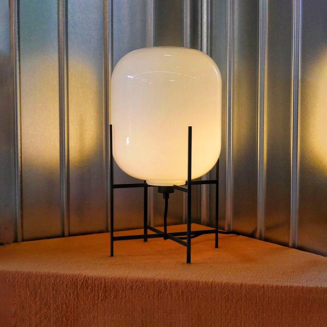 Gareth Glas-Industrielle Tischleuchte
