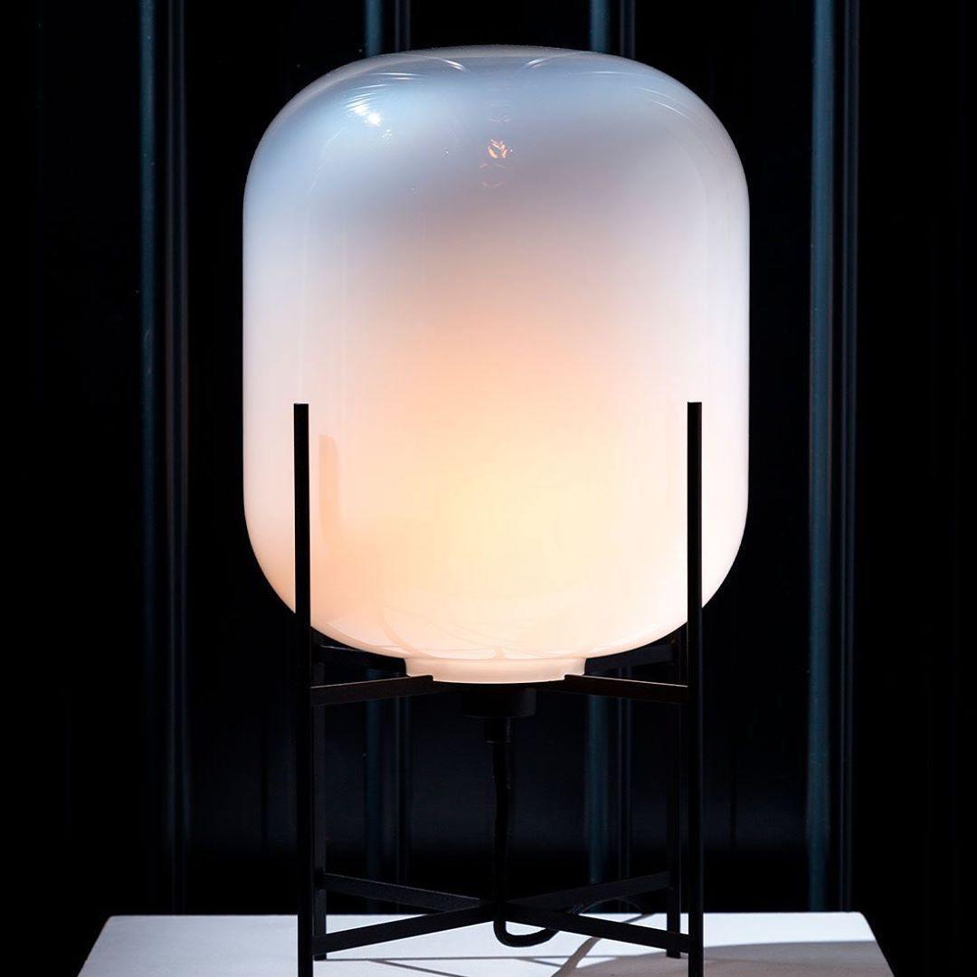 Gareth Glas-Industrielle Tischleuchte