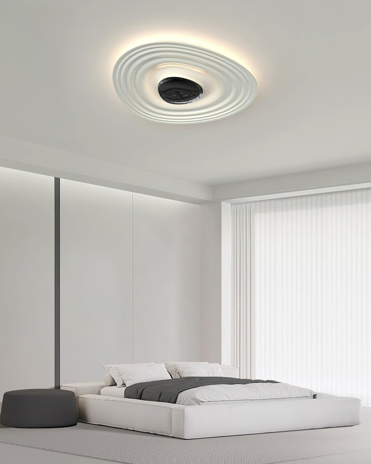 Idra Deckenleuchte Ripple Ring moderne skulpturale