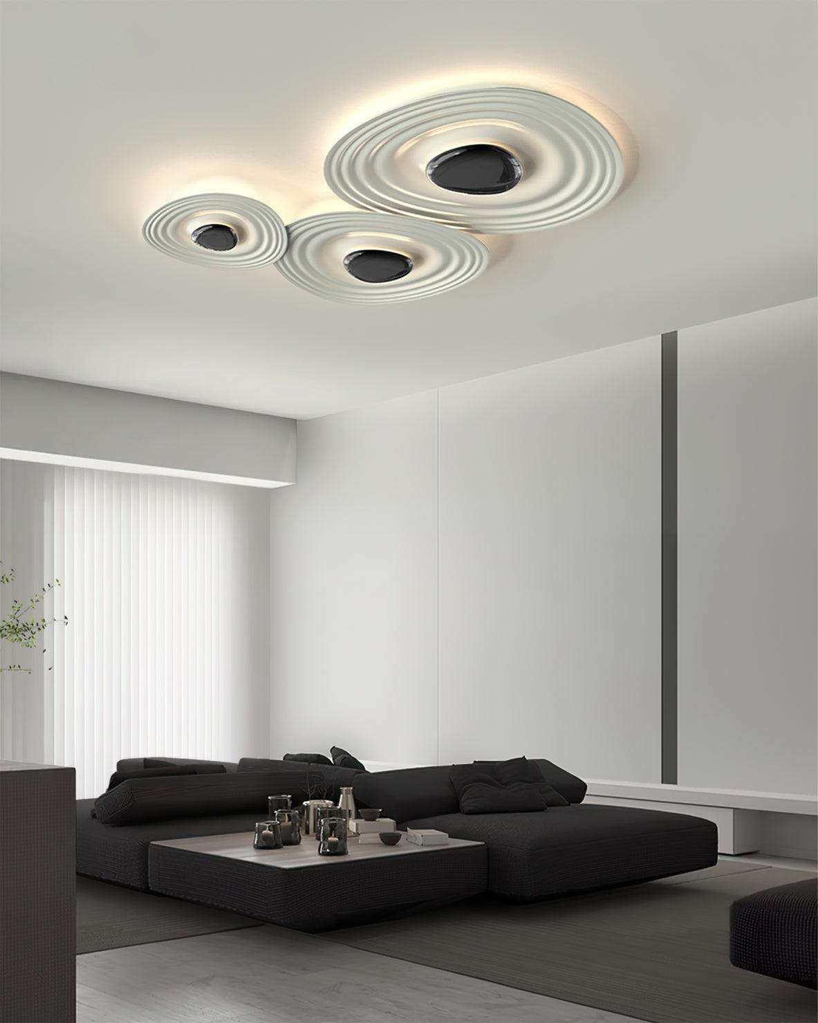 Idra Deckenleuchte Ripple Ring moderne skulpturale