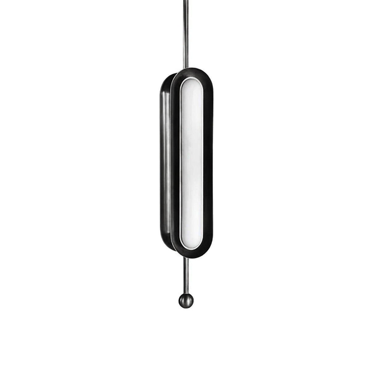 Lyvinaris Geometrische Pendelleuchte aus Messing in linearer Form