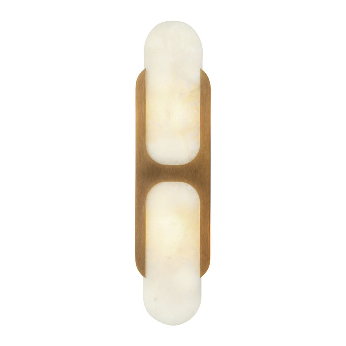 Ulthaora Doppelkugel-Wandleuchte aus Alabaster