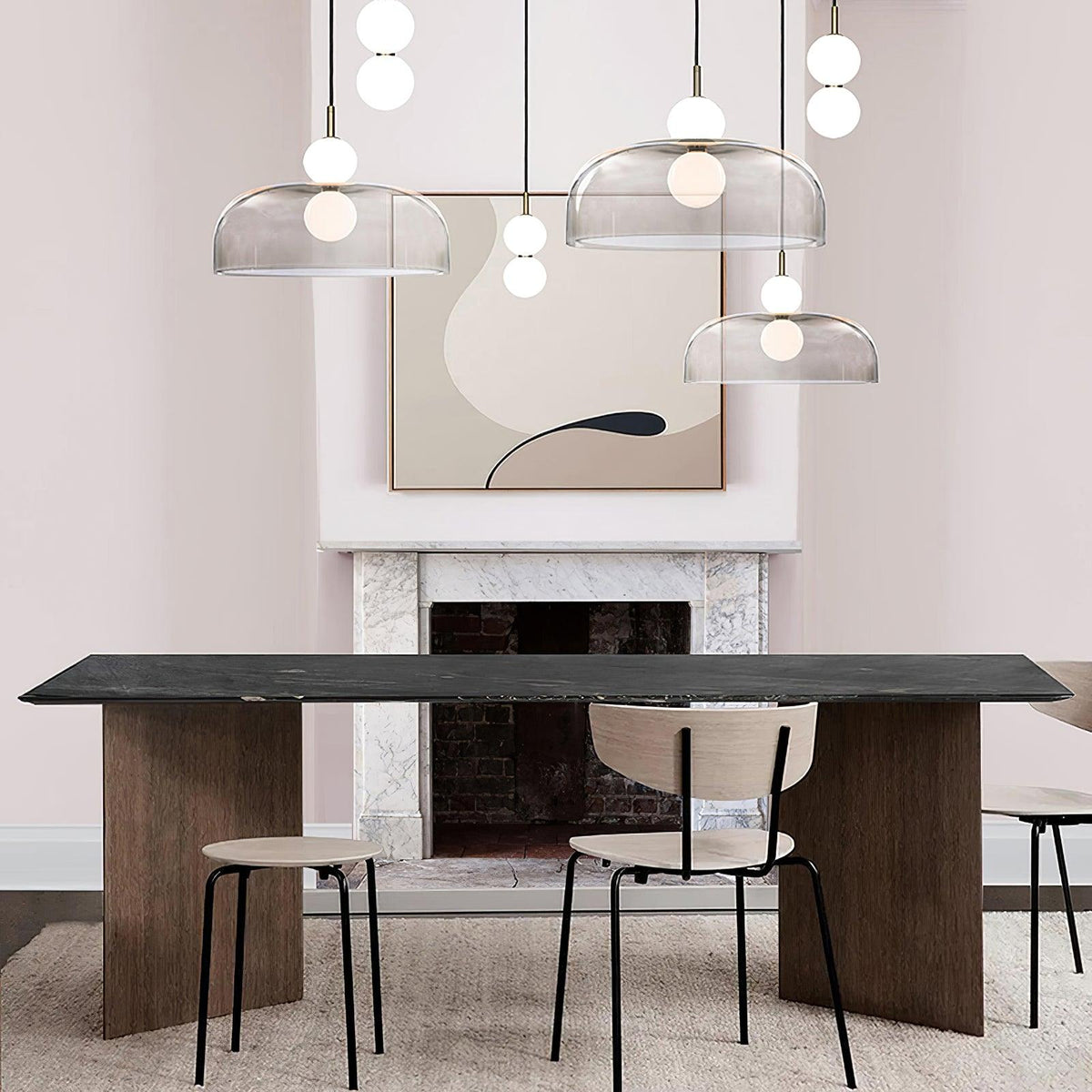 Celelia zeitgenössische minimalistische Pendelleuchte aus Glas