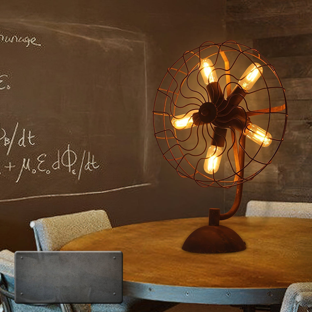 Fantic Tischleuchte Rost Industrial Vintage Wohnzimmer