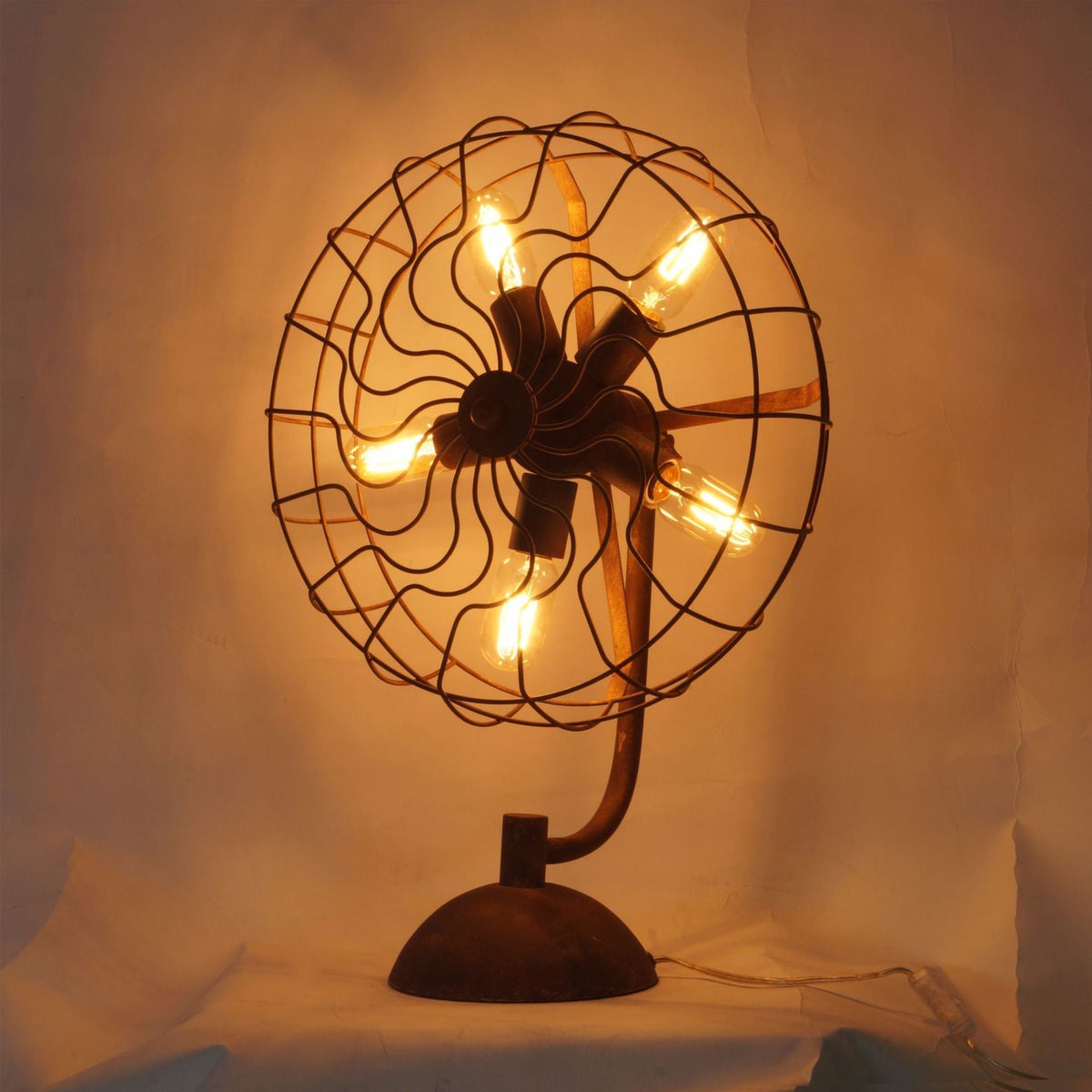 Fantic Tischleuchte Rost Industrial Vintage Wohnzimmer
