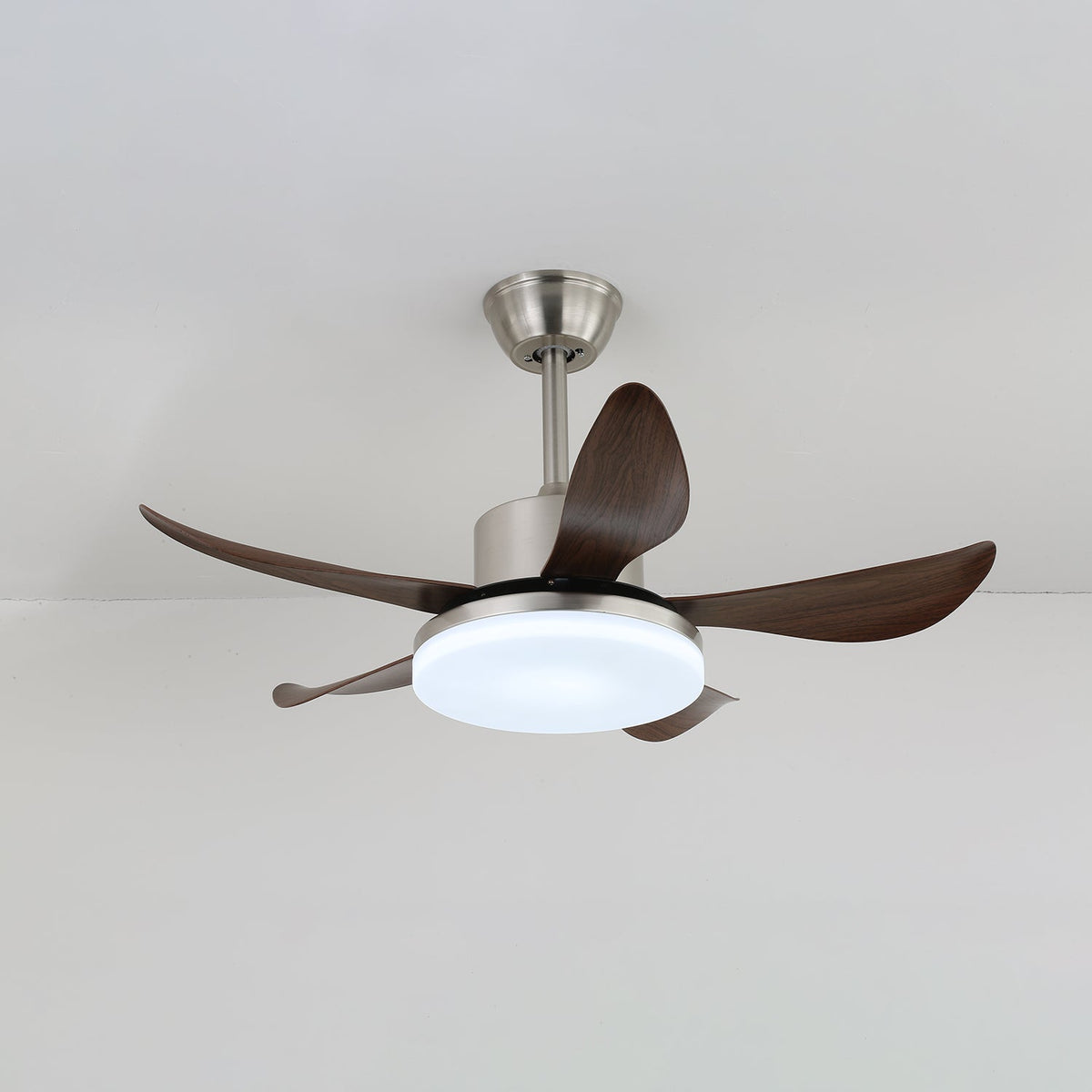 Nerra moderner Deckenventilator mit Beleuchtung aus Holz-Holz
