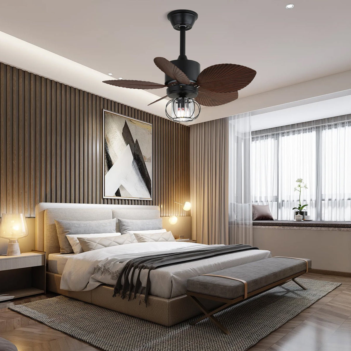 Caden Deckenventilator mit Beleuchtung