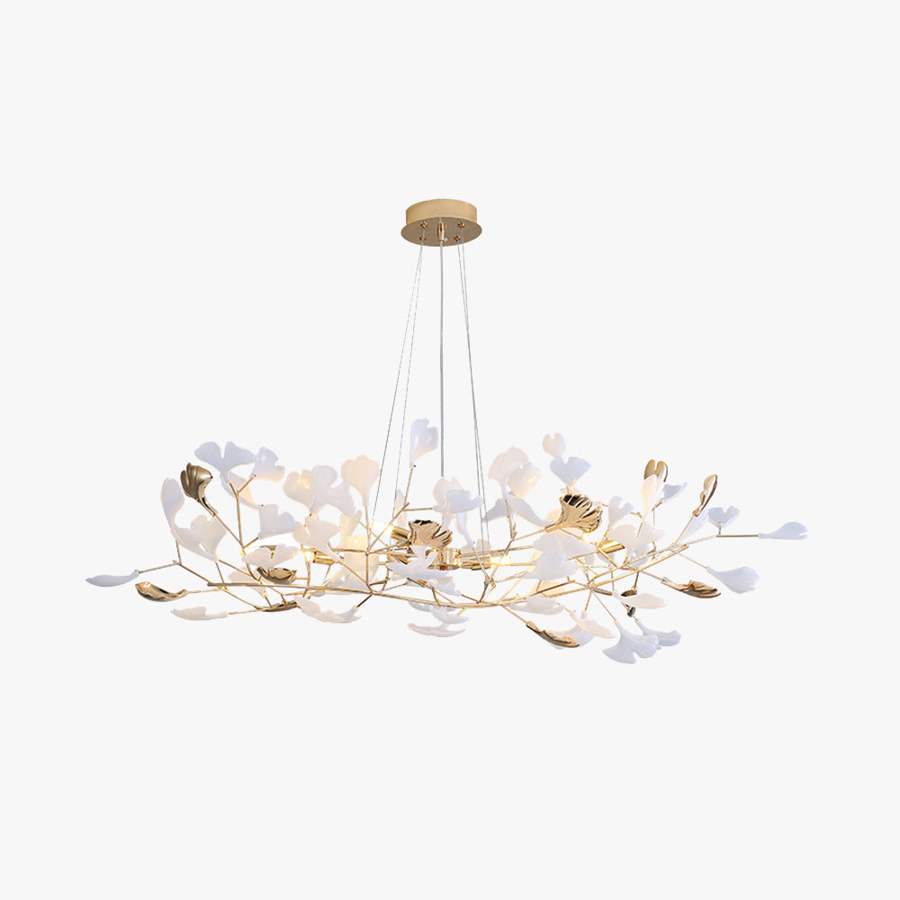 Olivia Modern LED Pendelleuchte Gold Schlaf/Wohnzimmer Keramik