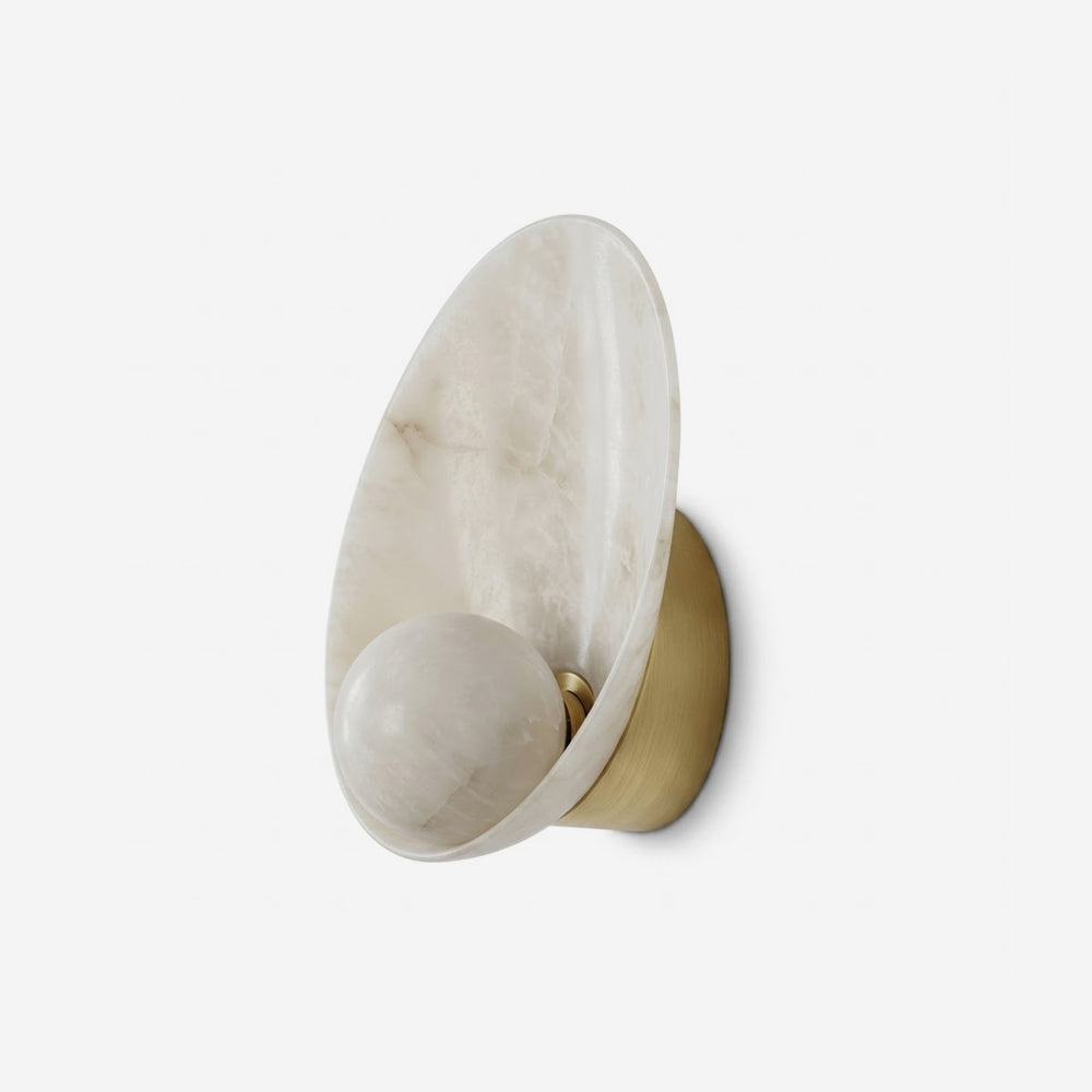 Quillstone Alabaster-Wandleuchte