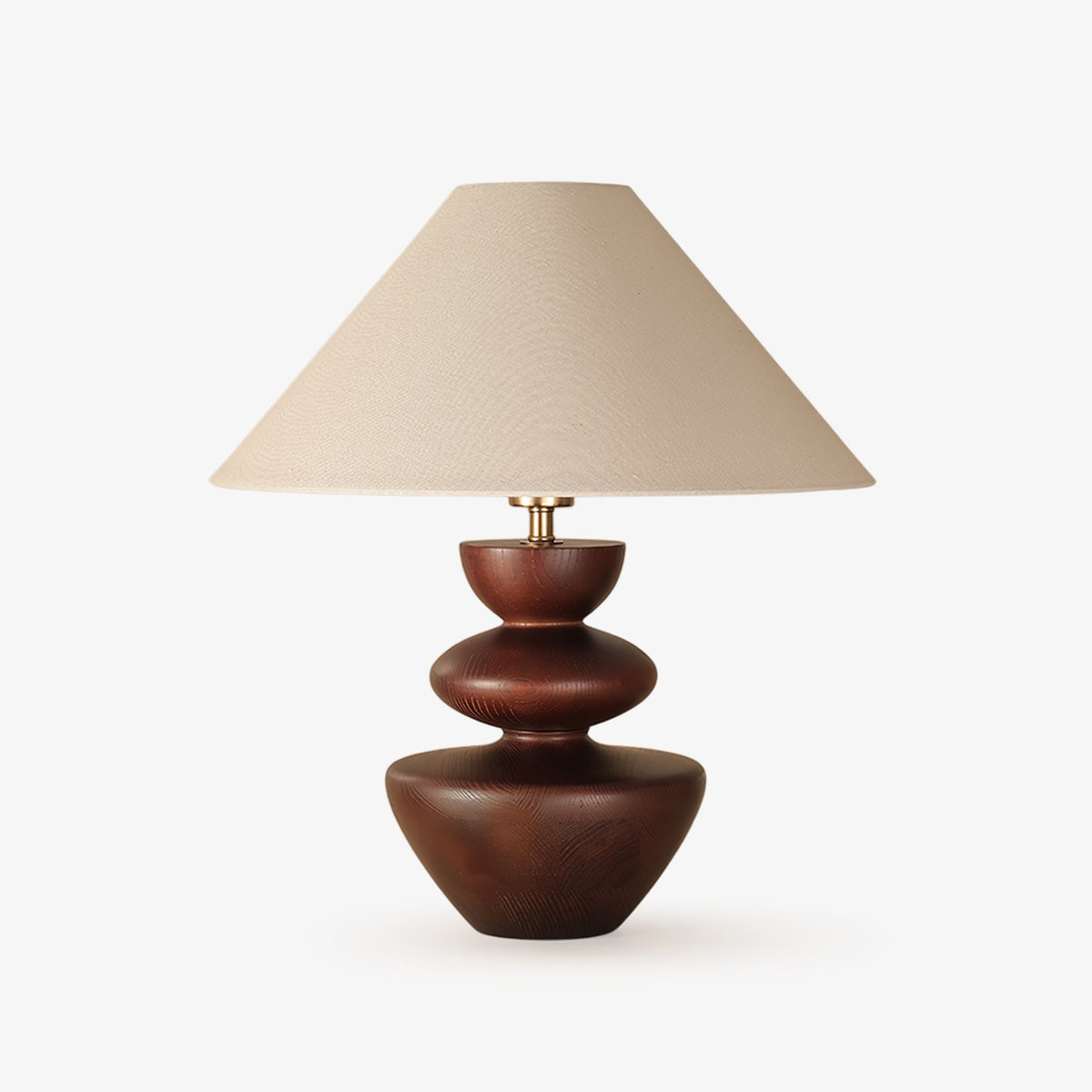 Joanne Tischlampe aus Holz im Vintage-Stil