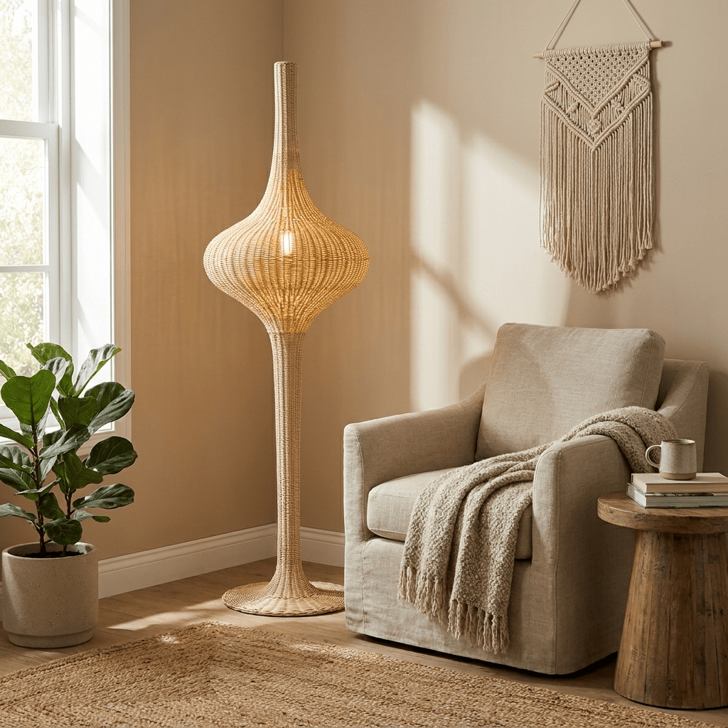 Onion Rattan Stehleuchte