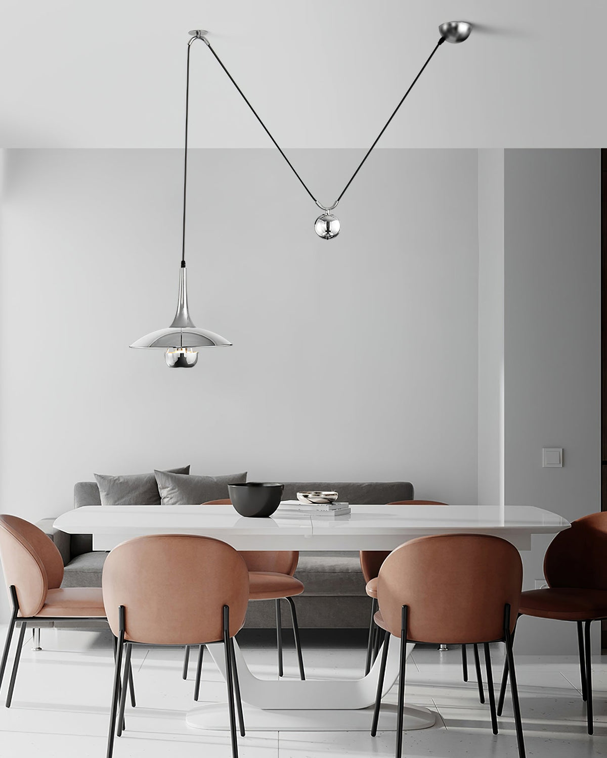 Virainenne Pendelleuchte höhenverstellbar für Wohnzimmer