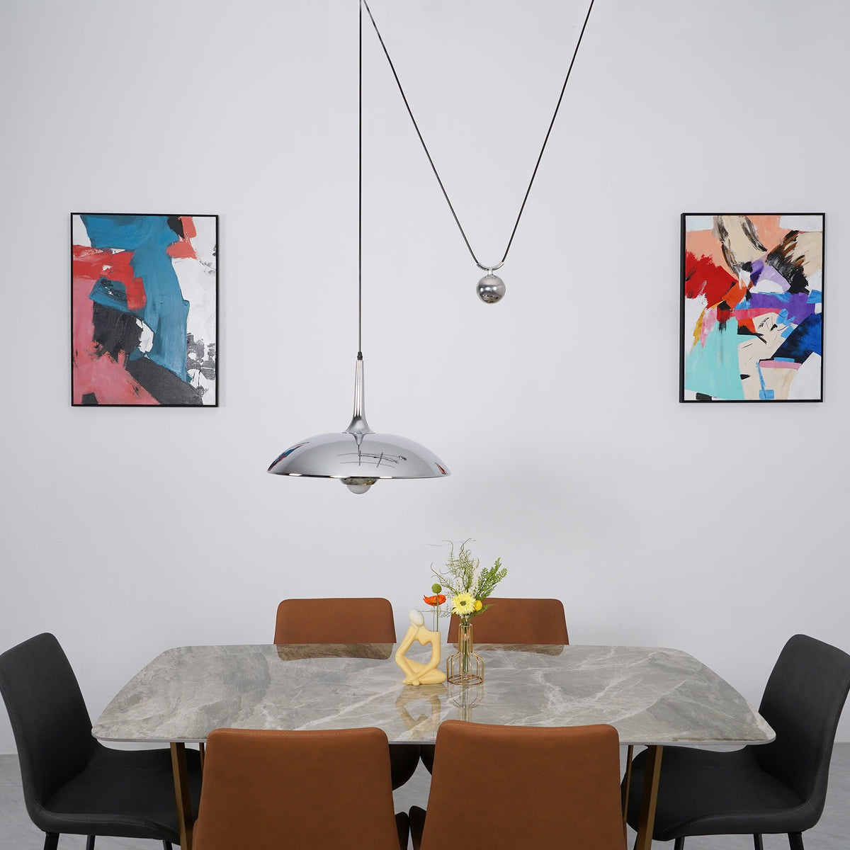 Virainenne Pendelleuchte höhenverstellbar für Wohnzimmer