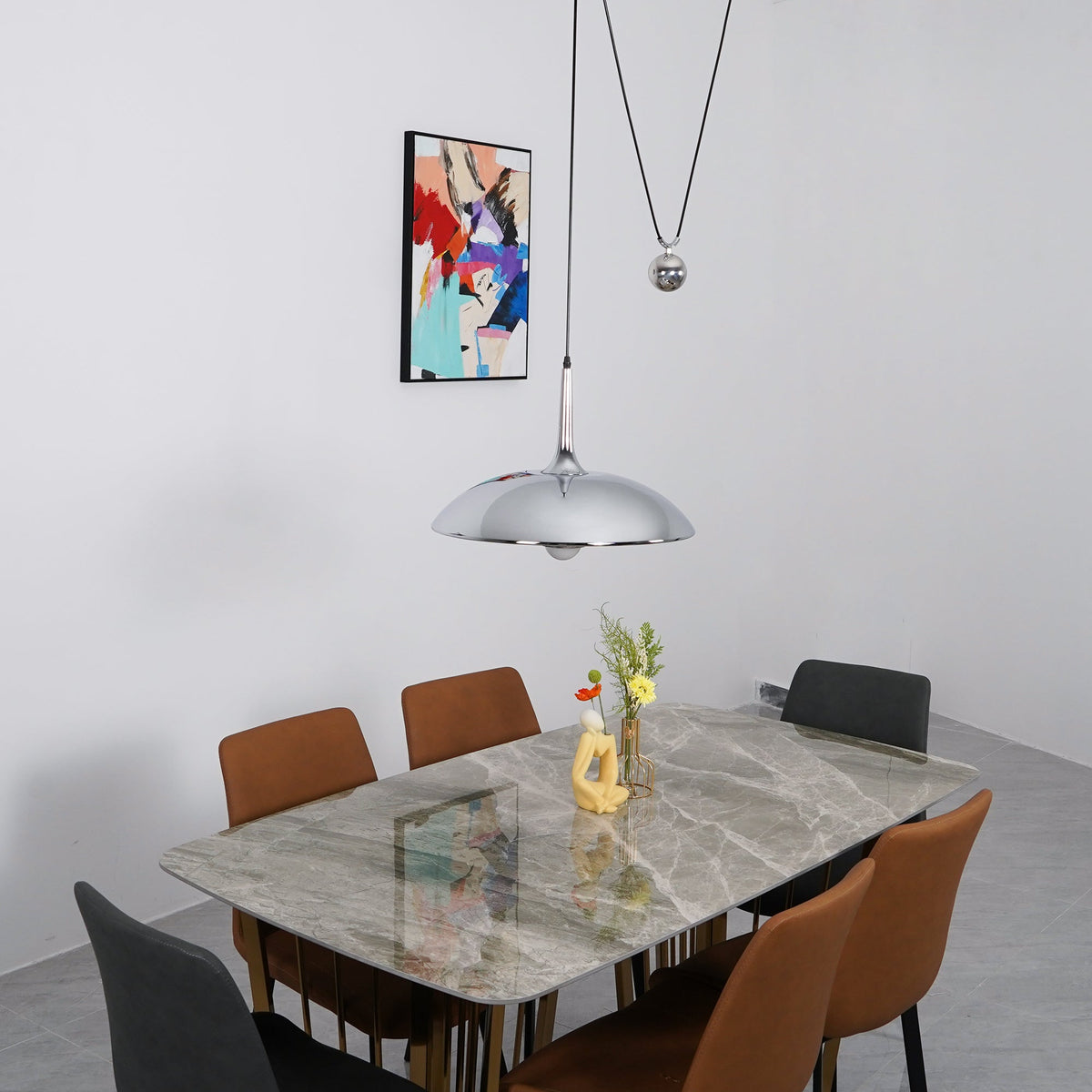Virainenne Pendelleuchte höhenverstellbar für Wohnzimmer