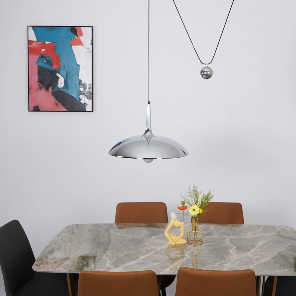 Virainenne Pendelleuchte höhenverstellbar für Wohnzimmer