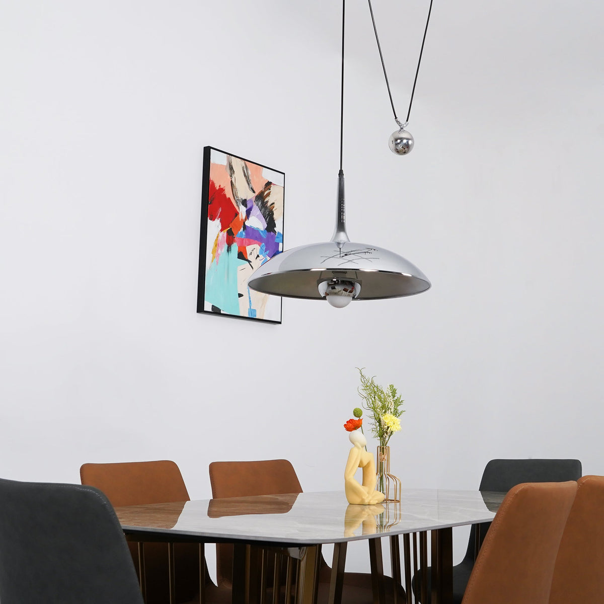 Virainenne Pendelleuchte höhenverstellbar für Wohnzimmer