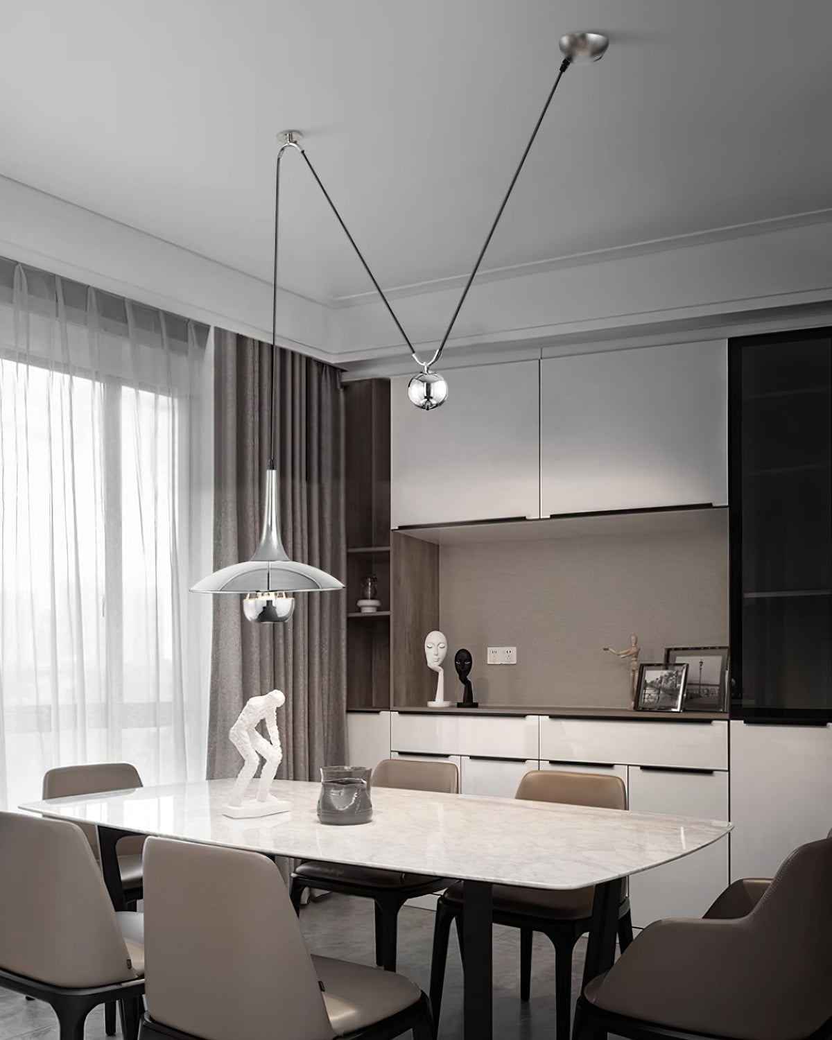 Virainenne Pendelleuchte höhenverstellbar für Wohnzimmer