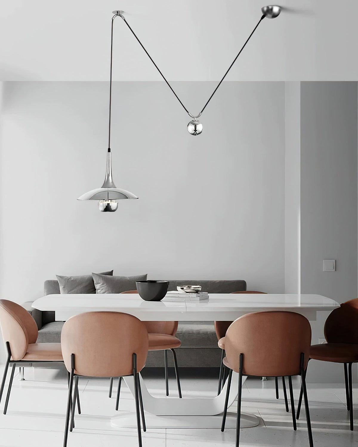 Virainenne Pendelleuchte höhenverstellbar für Wohnzimmer