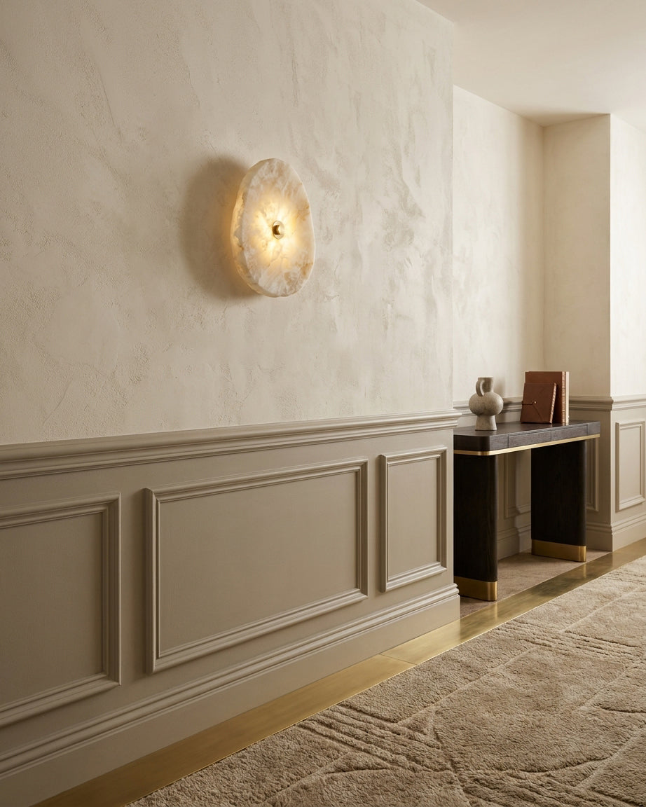 Nivorise Alabaster-Wandleuchte
