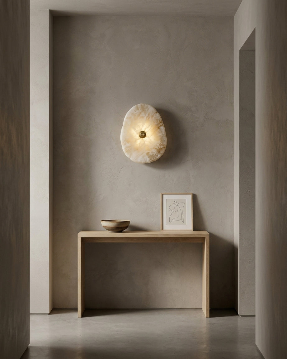 Nivorise Alabaster-Wandleuchte