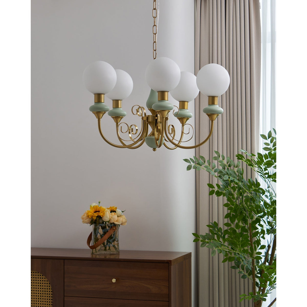 Evsolia Kronleuchter aus Glas