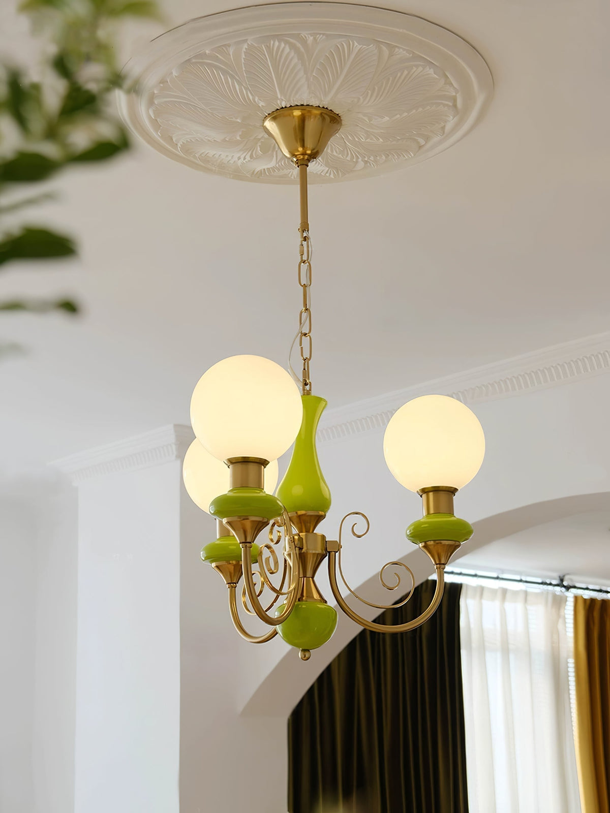 Evsolia Kronleuchter aus Glas