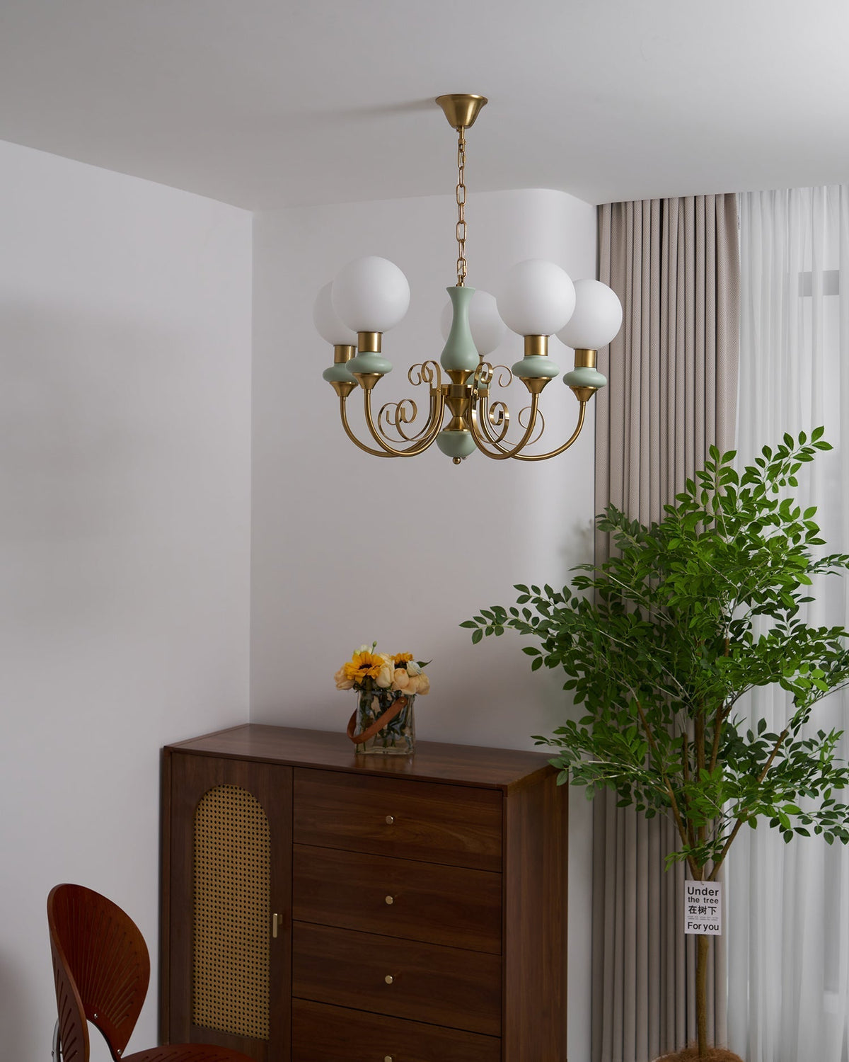 Evsolia Kronleuchter aus Glas