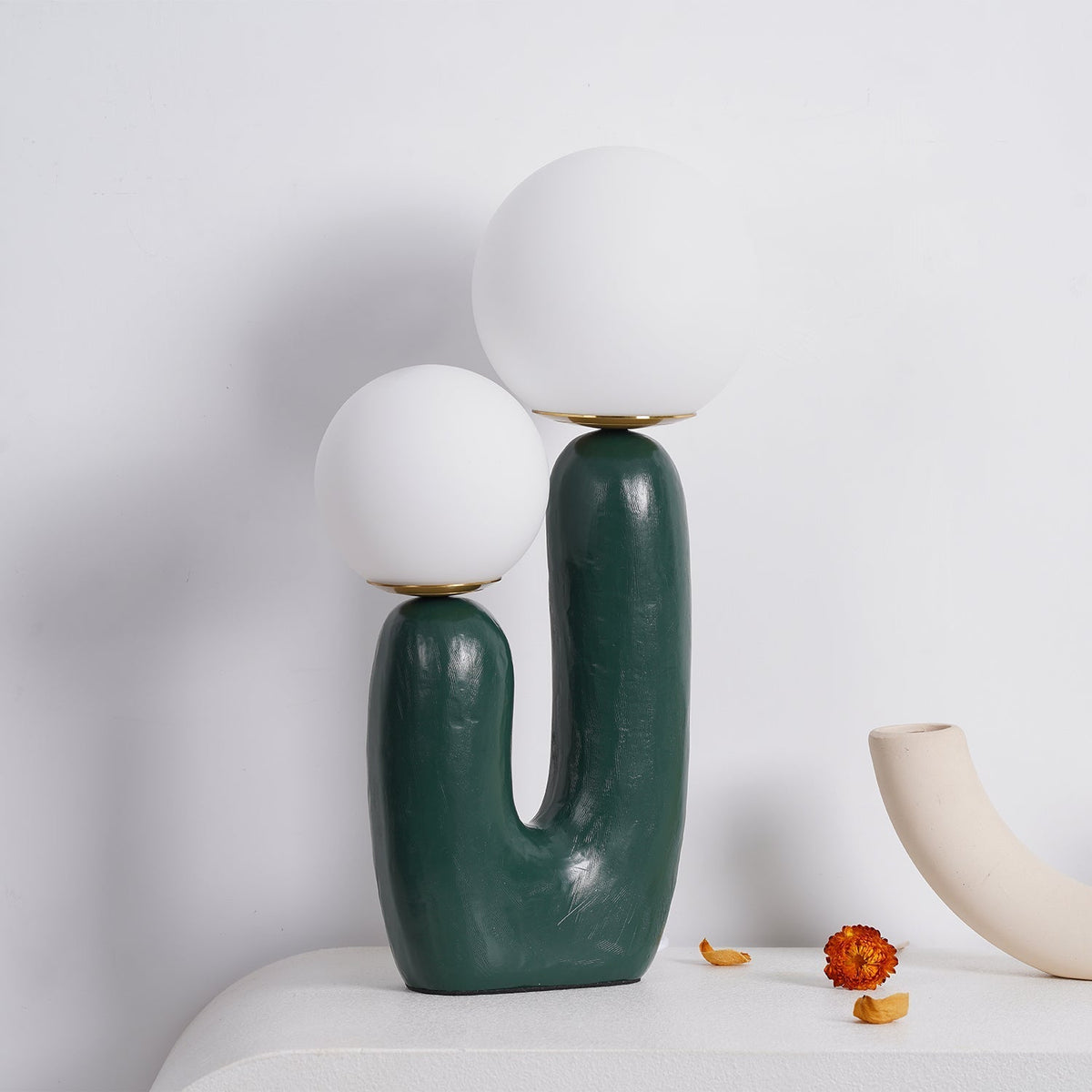 Elyrain Kunstharz-Kunstwerk Tischleuchte