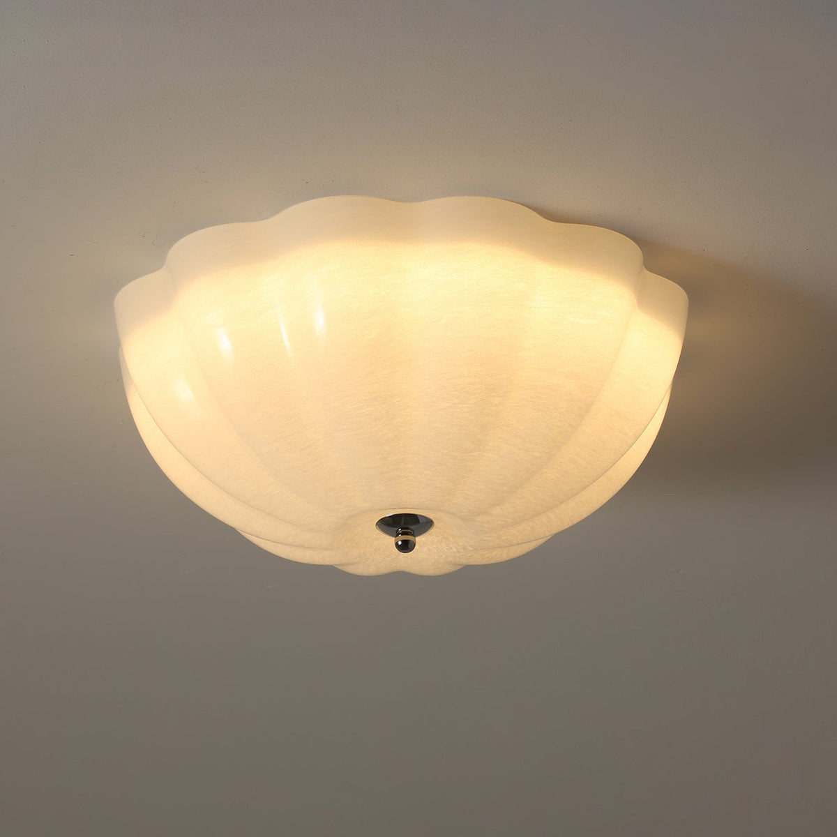 Uphaara moderne minimalistische Deckenleuchte aus Opal-Shell-Glas