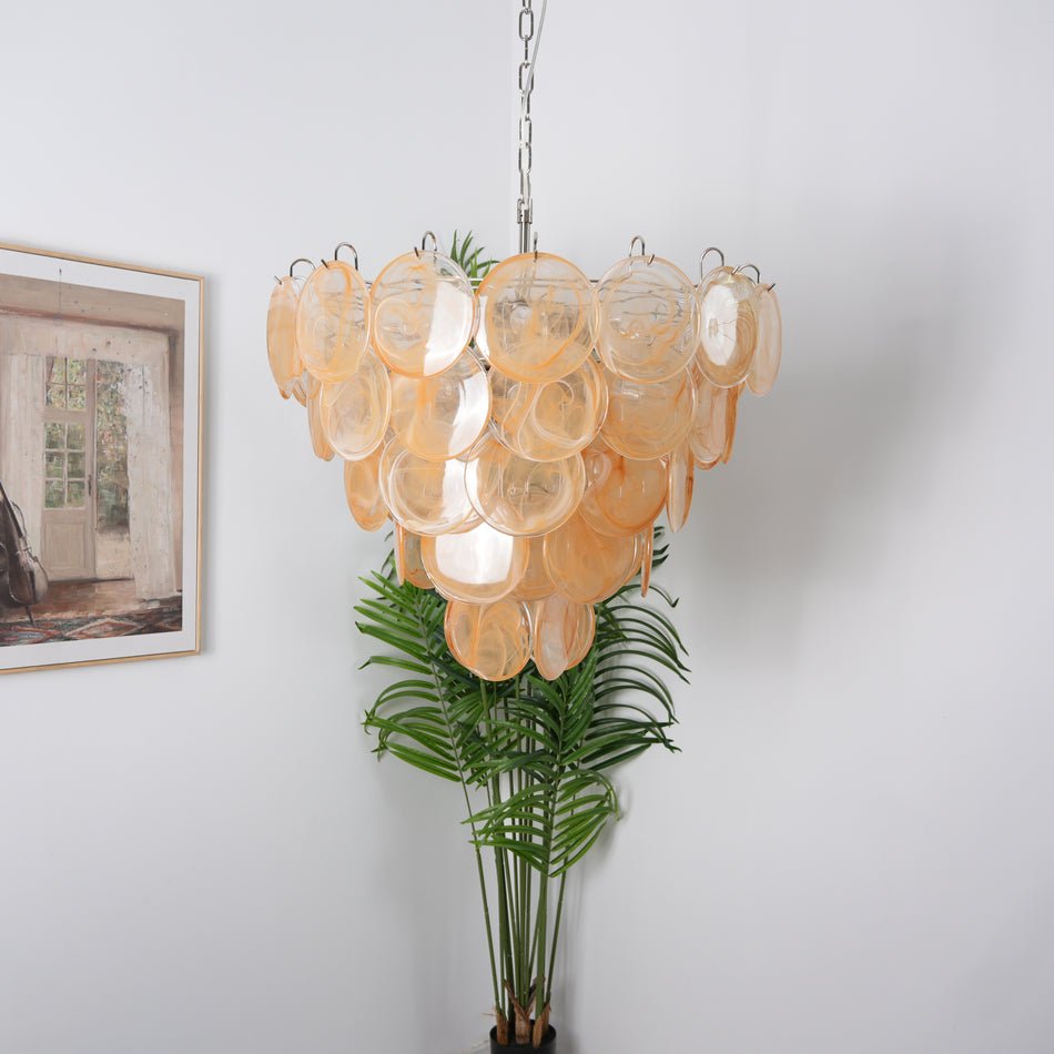 Celisira Kronleuchter Muranoglas-Scheibe Classic