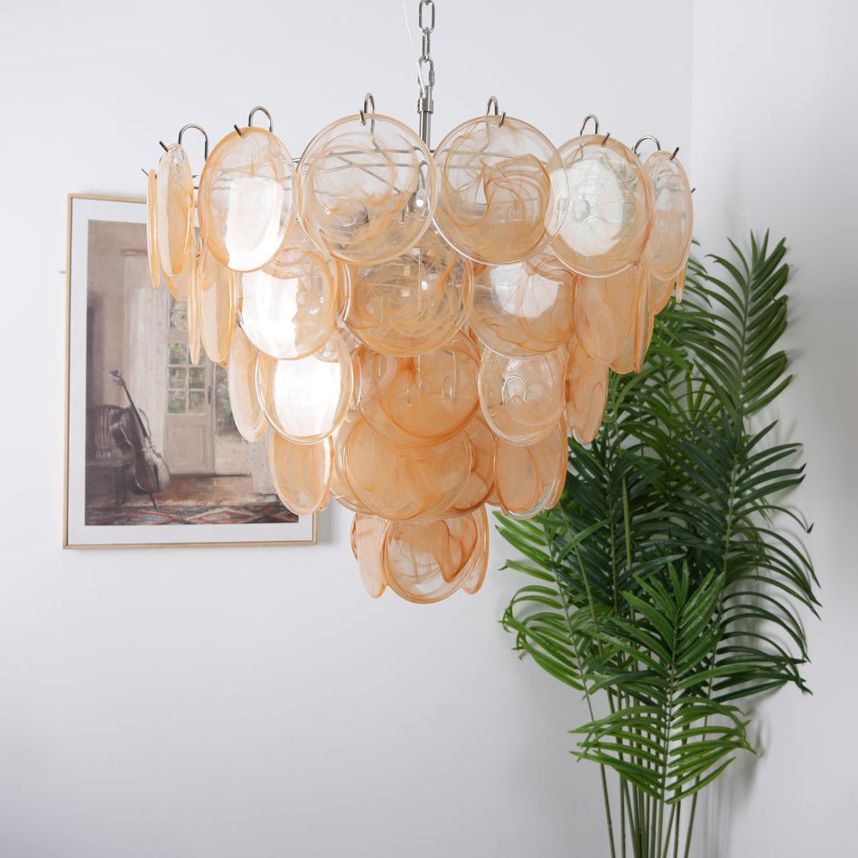 Celisira Kronleuchter Muranoglas-Scheibe Classic
