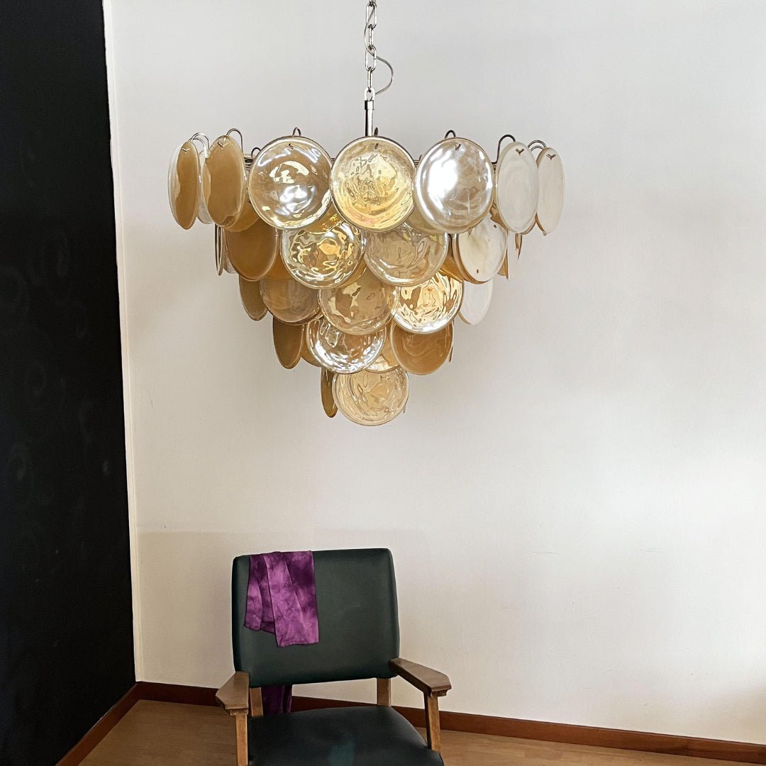 Celisira Kronleuchter Muranoglas-Scheibe Classic