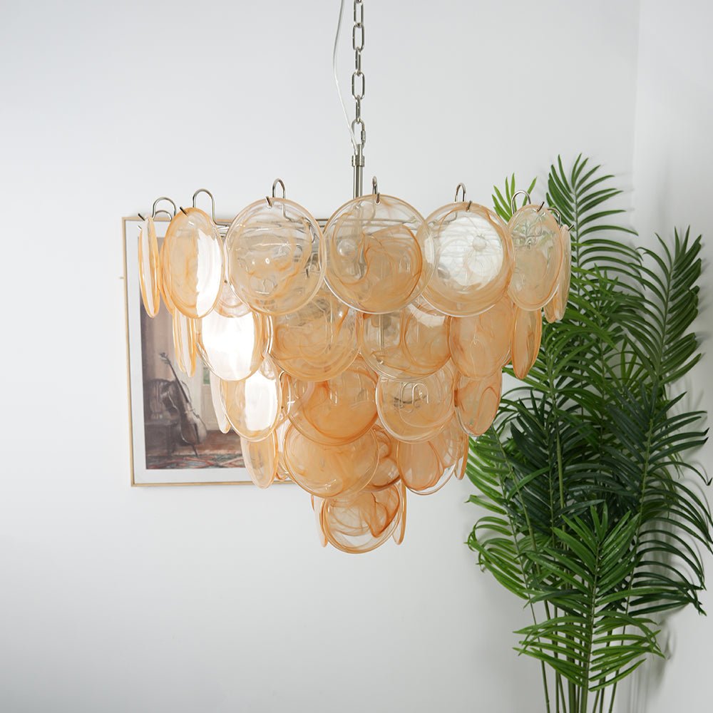 Celisira Kronleuchter Muranoglas-Scheibe Classic