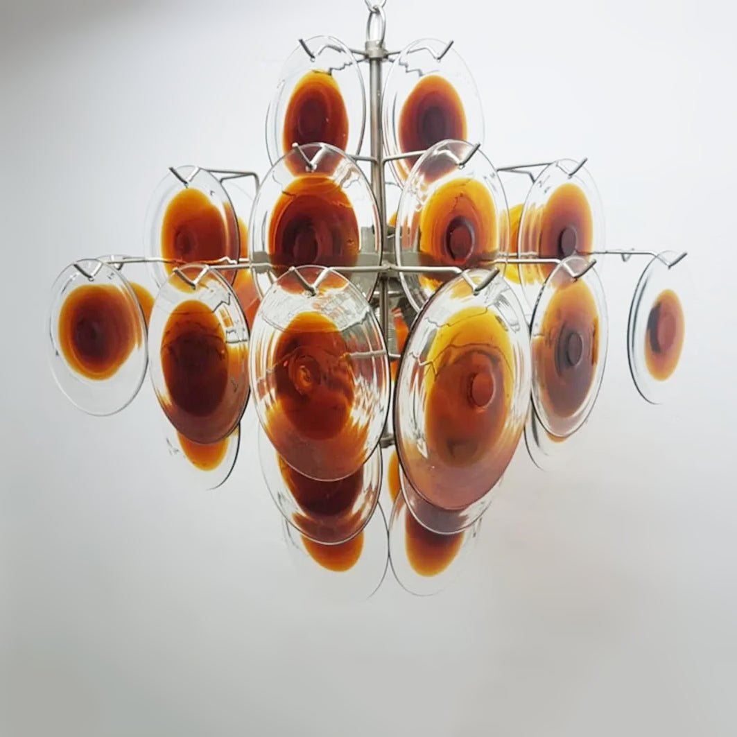 Velarissa Kronleuchter aus Muranoglas im Mid-Century-Stil