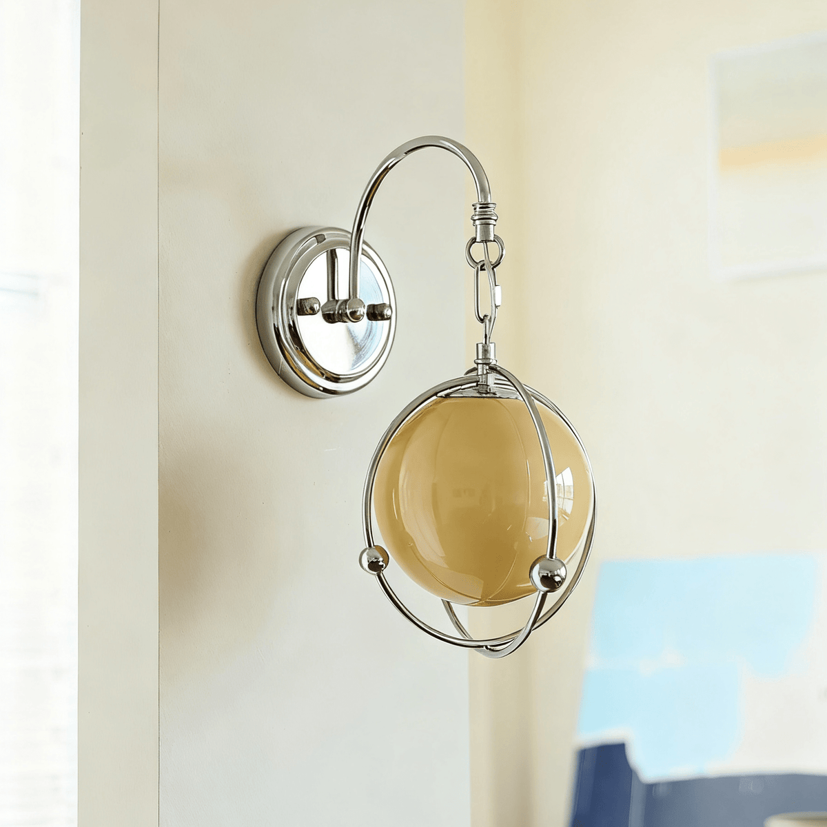 Veliselia Orb Cage Wandleuchte