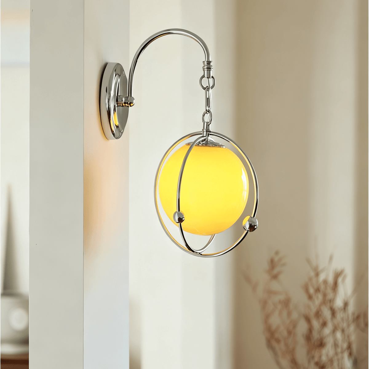 Veliselia Orb Cage Wandleuchte