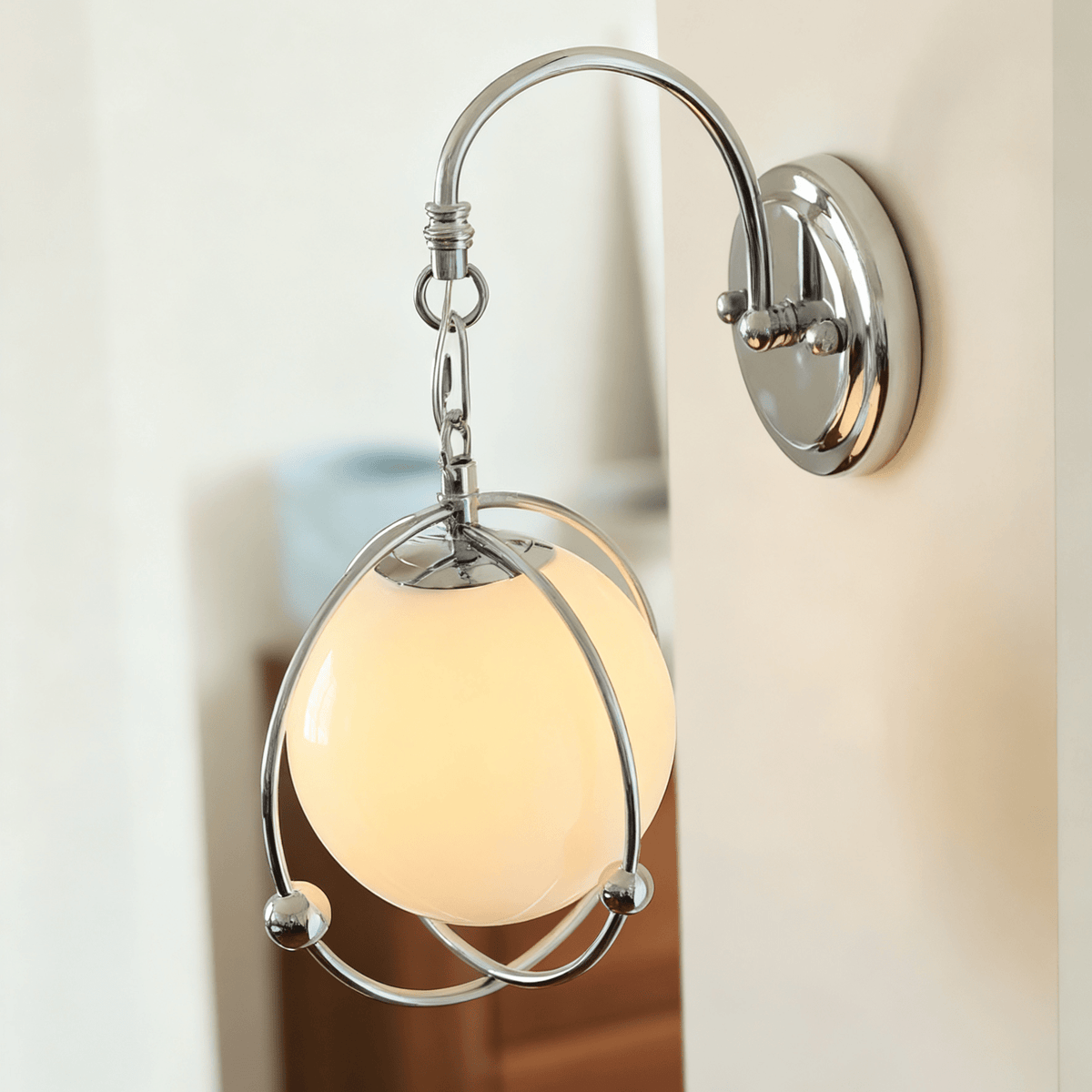 Veliselia Orb Cage Wandleuchte