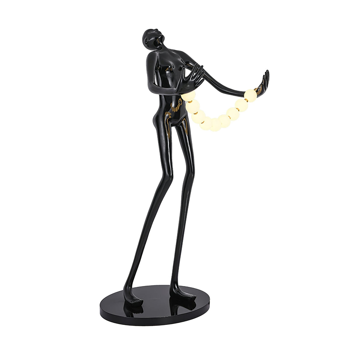 Orbit Beaded Sculptural Stehleuchte
