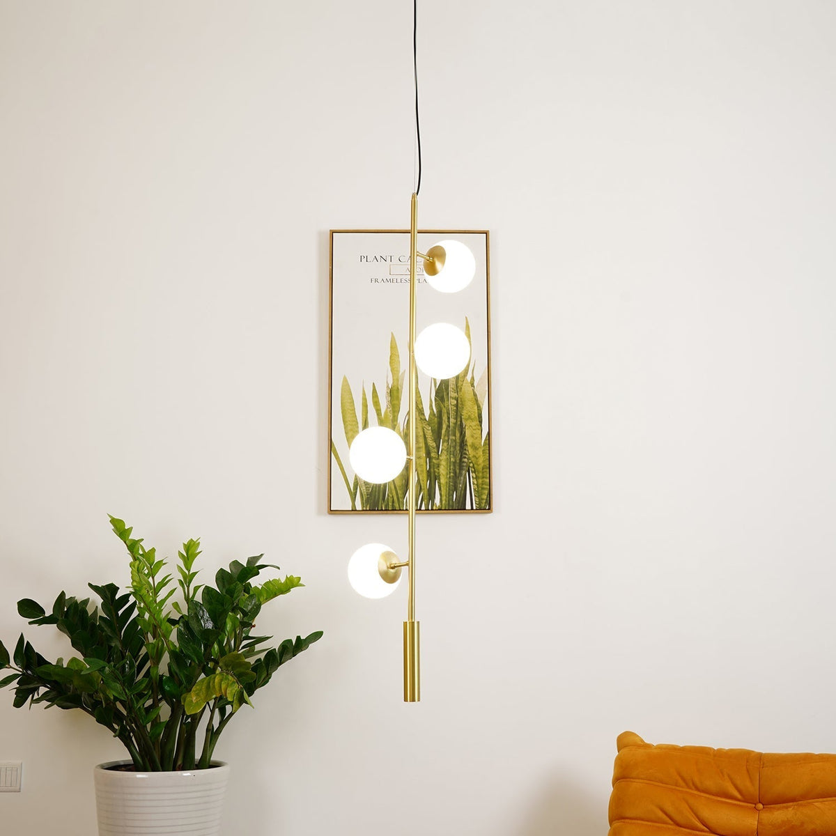 Erevia Messing & Glas Pendelleuchte