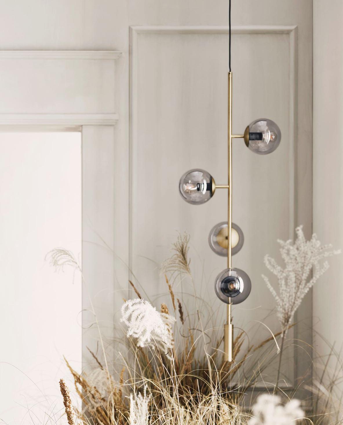 Erevia Messing & Glas Pendelleuchte