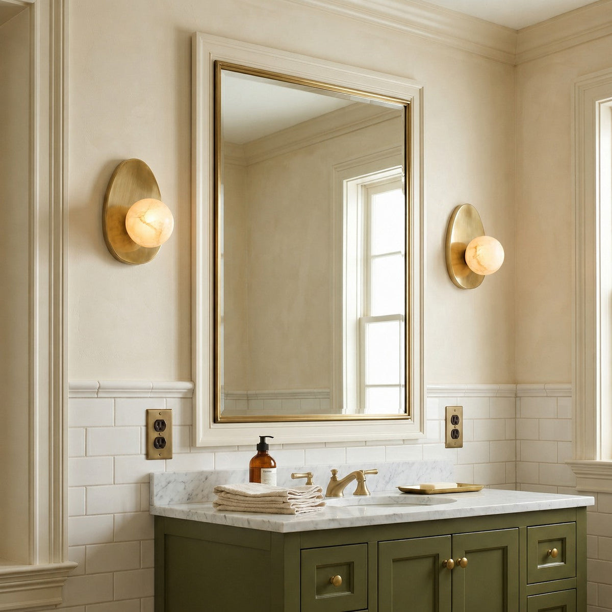 Orlisse Alabaster-Wandleuchte