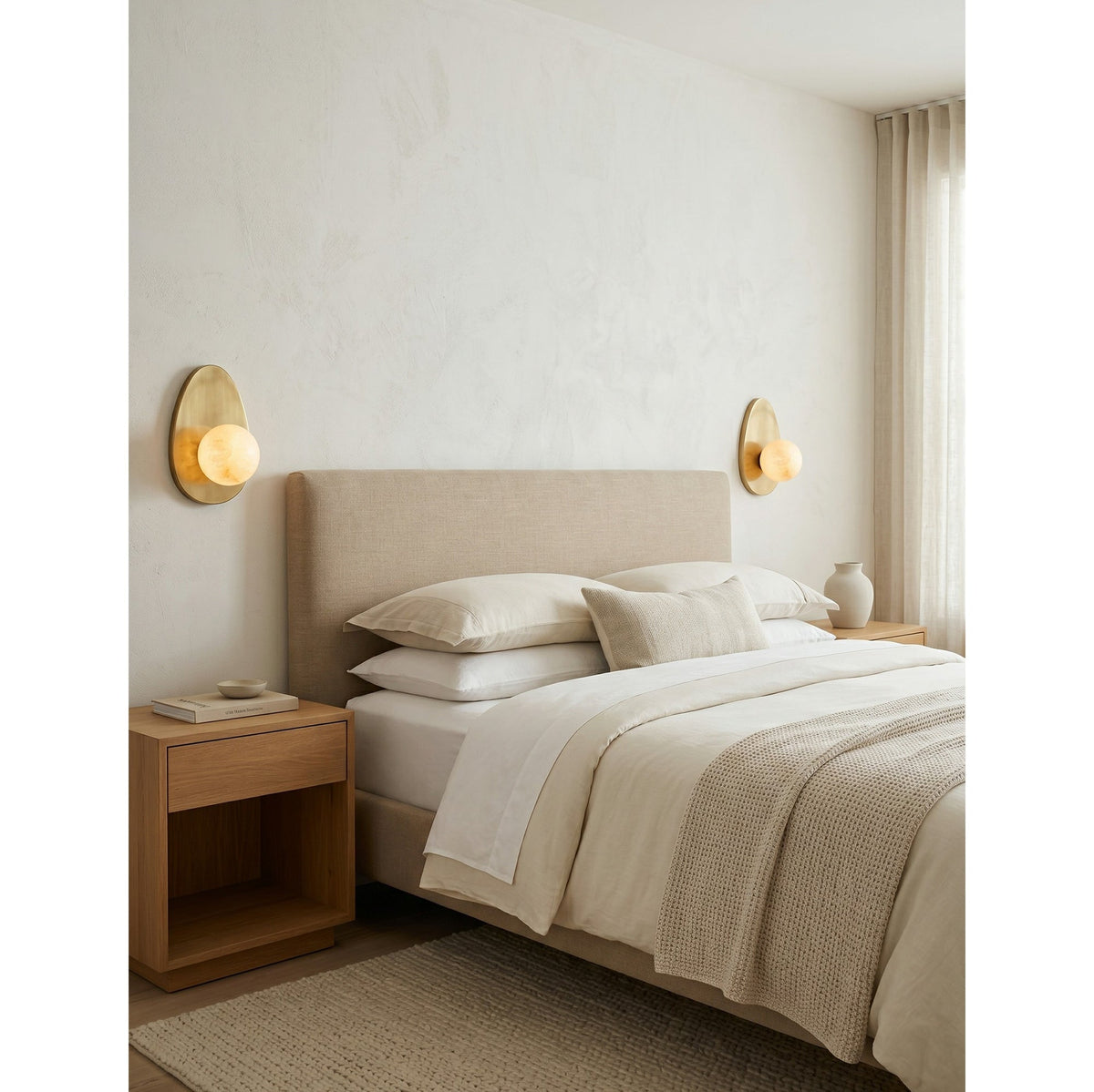 Orlisse Alabaster-Wandleuchte