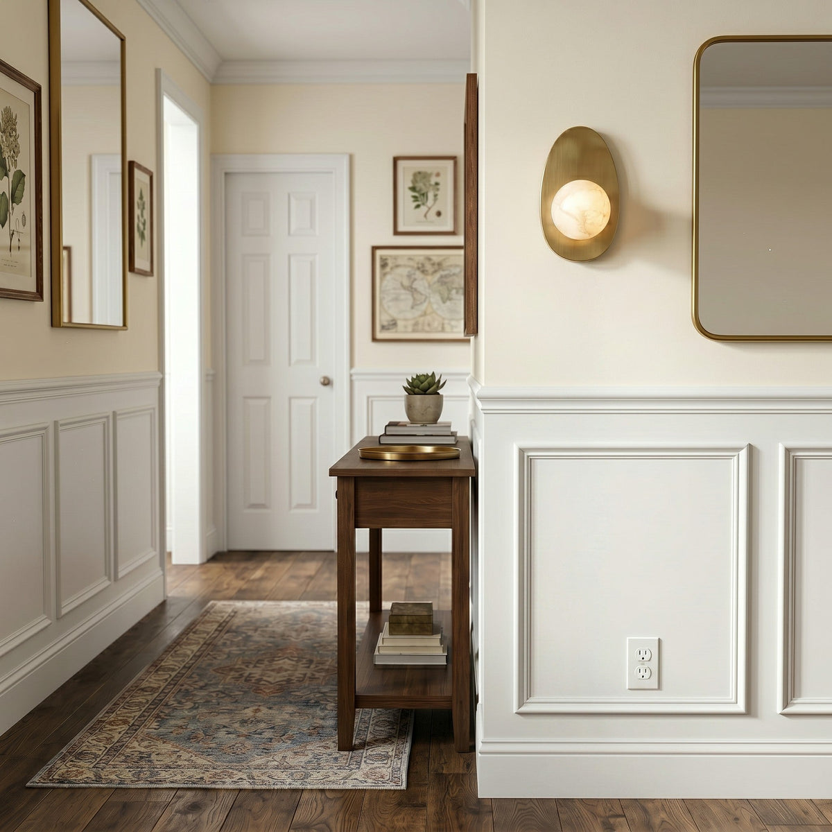 Orlisse Alabaster-Wandleuchte
