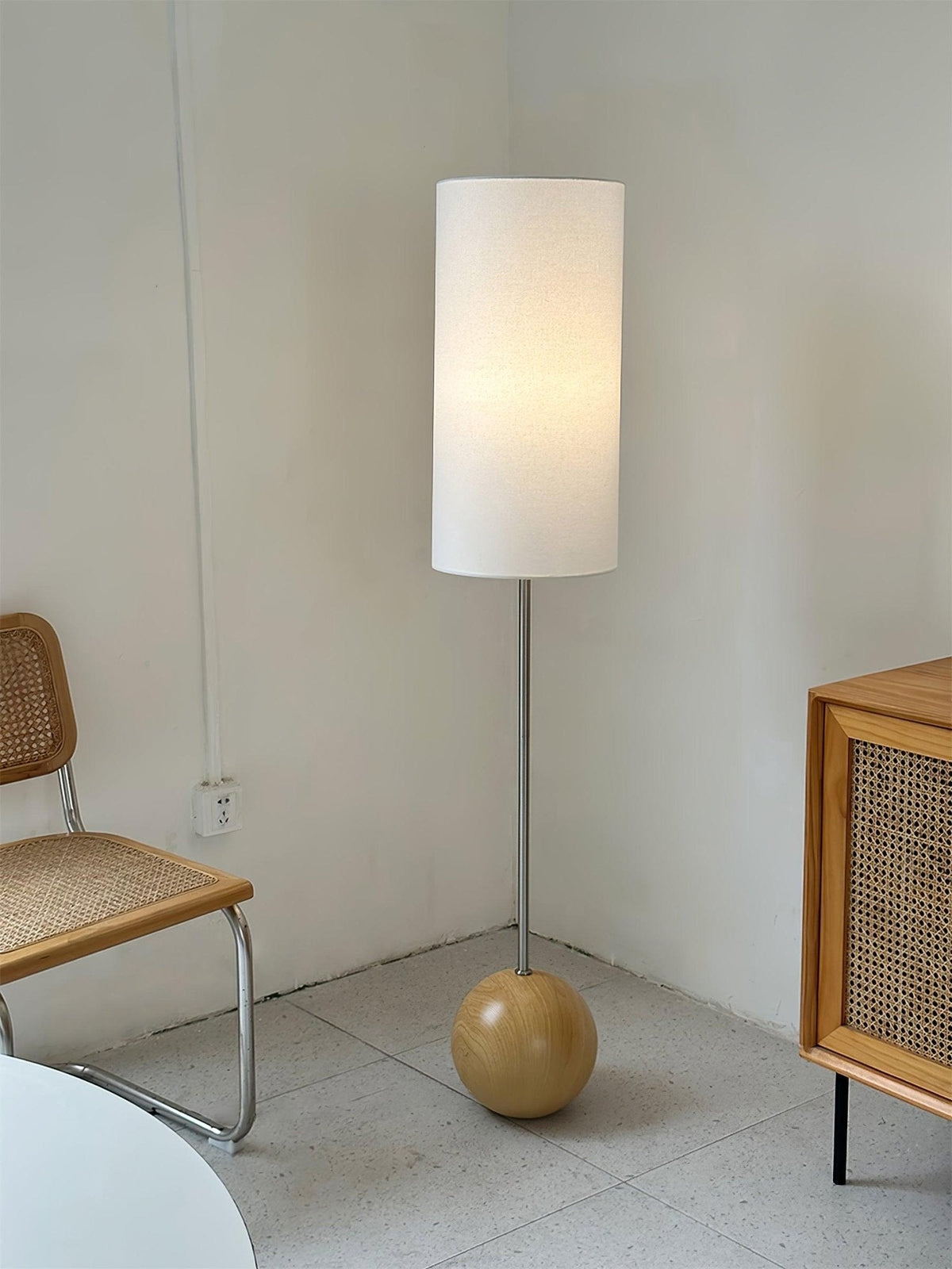 Cephaor Moderne Stoff-Stehleuchte