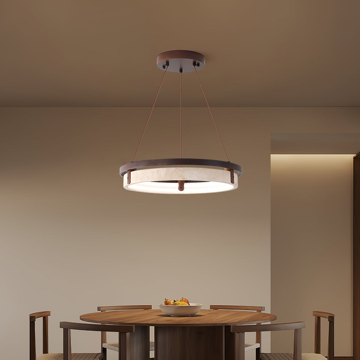 Aurix Travertine Pendelleuchte
